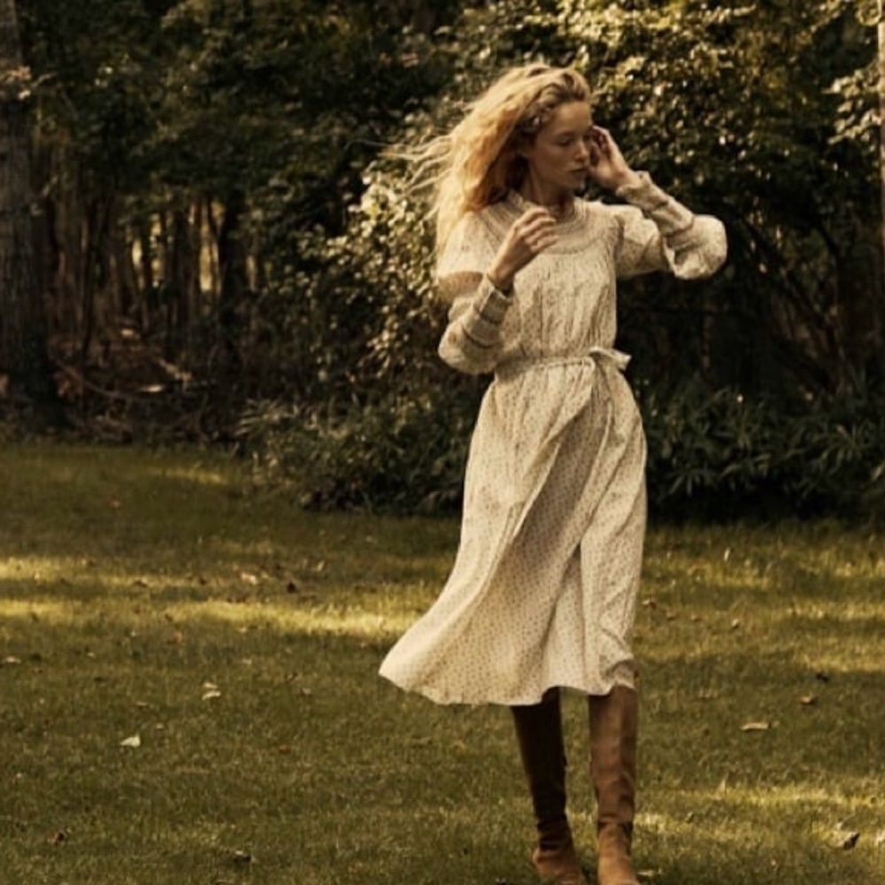 DOEN Andorra dress in cream parc monceau XS